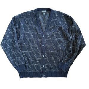 Vintage Jantzen Men's Knit Button‎ Down Cardigan Size Medium